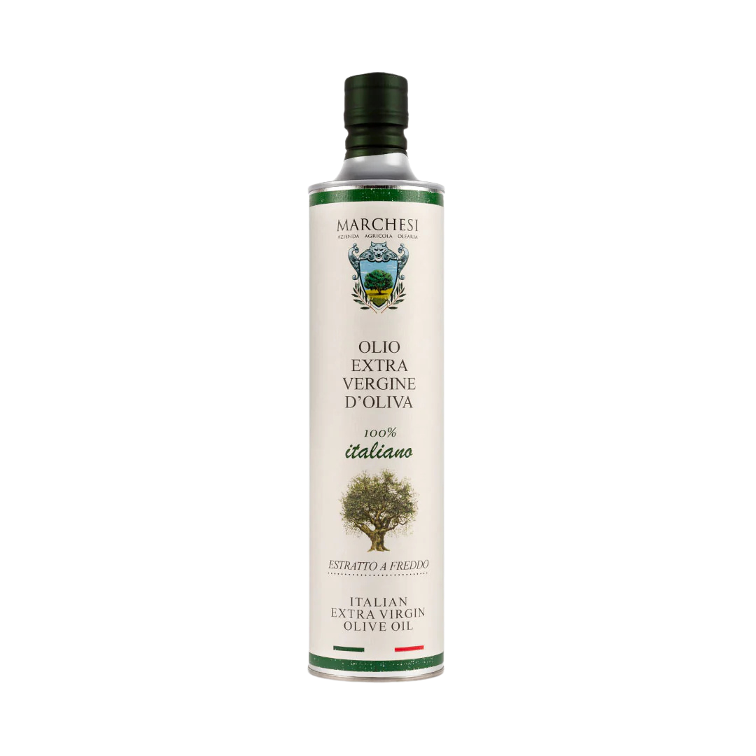 Olio e.v.o. estratto a freddo 100% Italiano - Bottiglia metallo 750ml