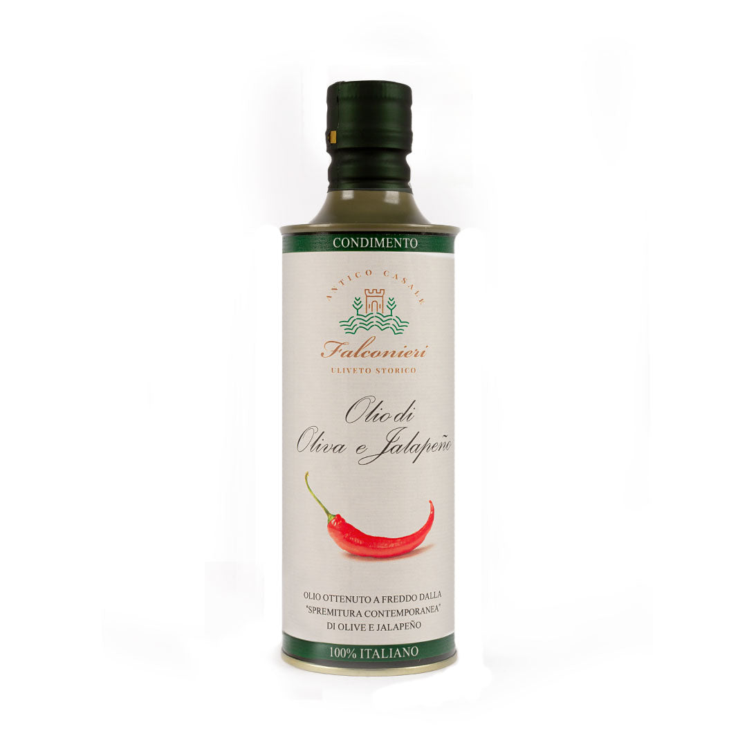 Olio Jalapeno Essenzolio - bottiglia metallo da 500 ml