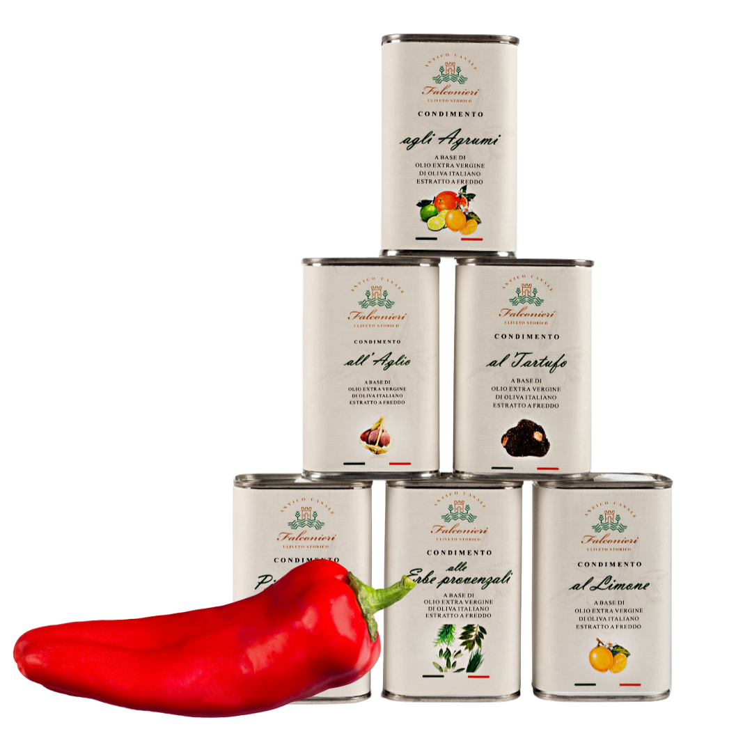 Olio aromatizzato al peperoncino - Latta 250ml