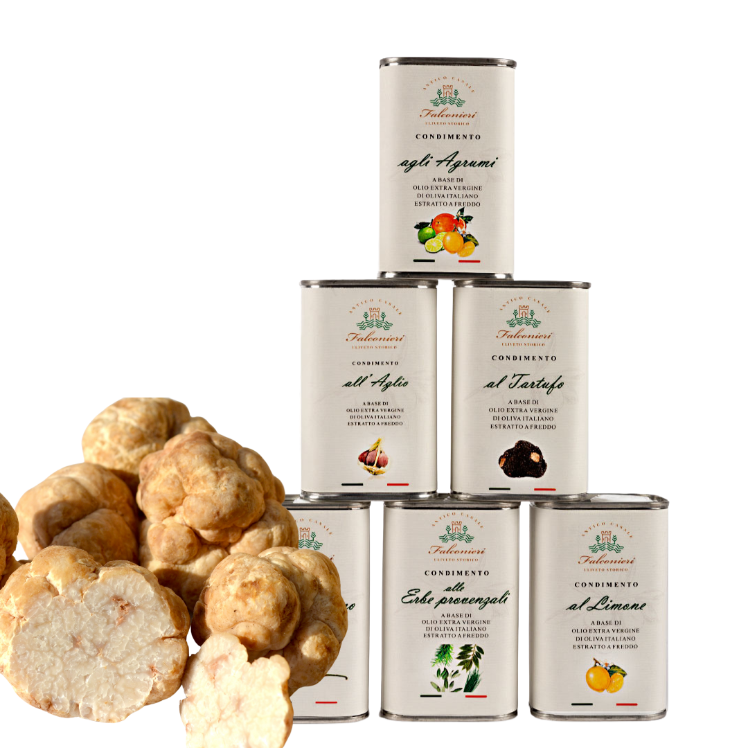 Olio aromatizzato al tartufo bianco - Latta 250ml